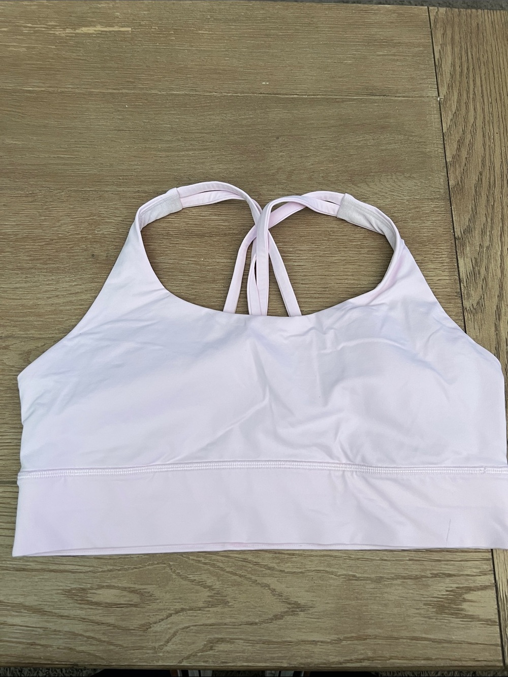 Lululemon Energy Light Pink Strappy Sports Bra